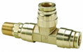 Tee MNPT 3/8  Tube 1/4  Push-Fit 1/4 