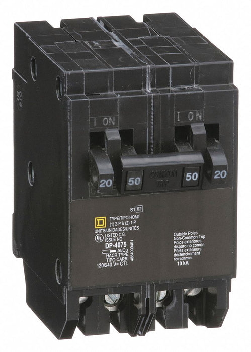 Tandem Circuit Breaker. 2-20 Amp