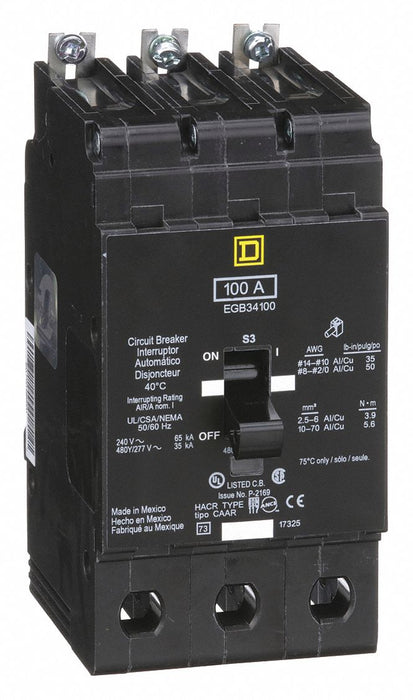 Miniature Circuit Breaker 480Y/277V 100A