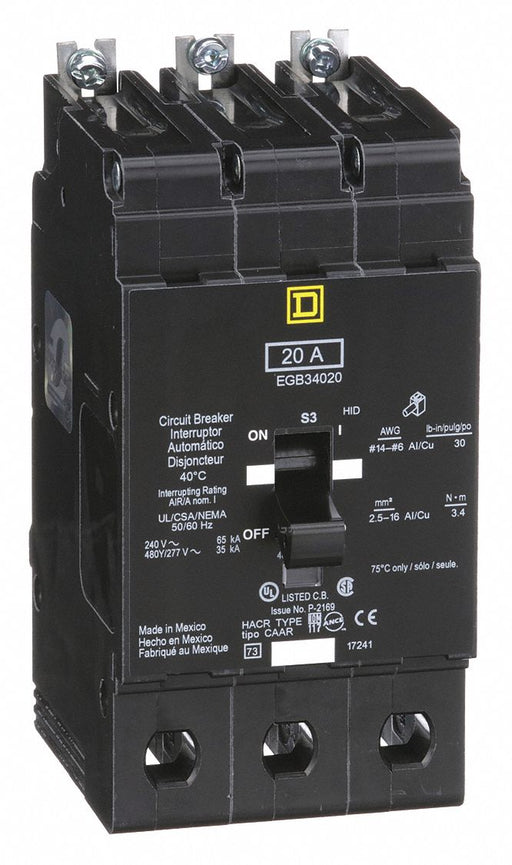 Miniature Circuit Breaker 20 A Lug