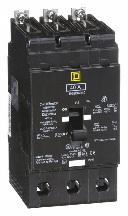 Miniature Circuit Breaker 480Y/277V 40A