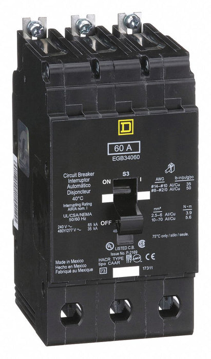 Miniature Circuit Breaker 480Y/277V 60A