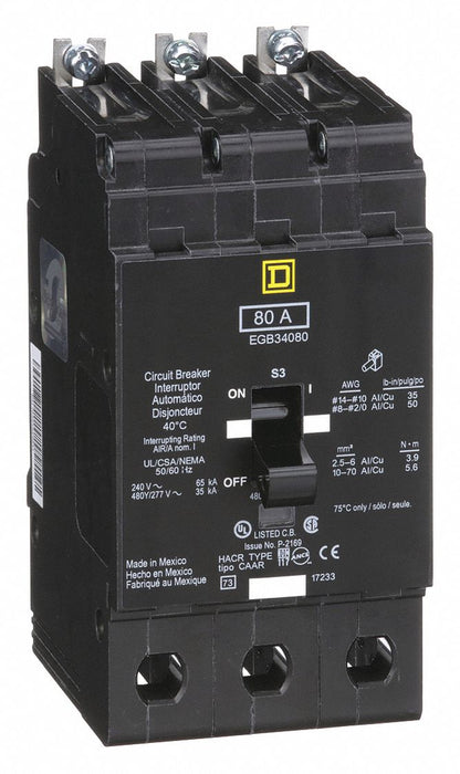 Miniature Circuit Breaker 480Y/277V 80A