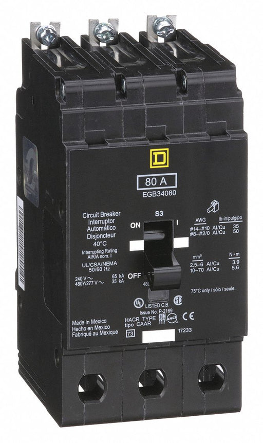 Miniature Circuit Breaker 480Y/277V 80A