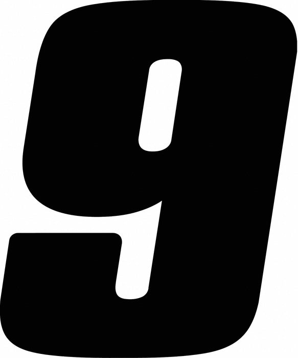 NumberLabel Vinyl 7inH 5inW PK12