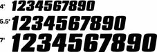 NumberLabelSet 5-1/2inH 3-7/8inW PK120