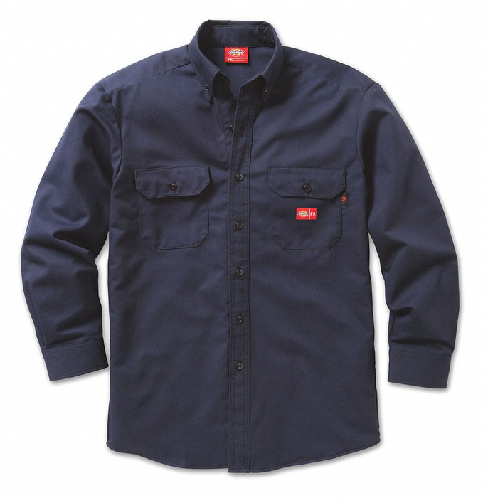 FR Button Down Work Shirt XL Navy