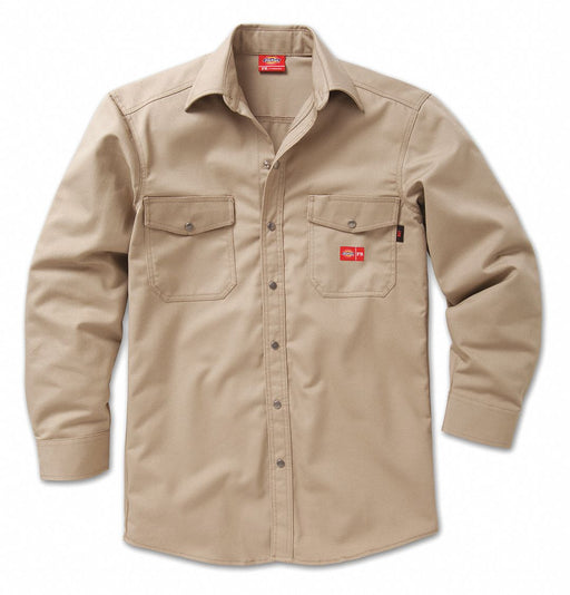 FR Snap Front Shirt M Khaki