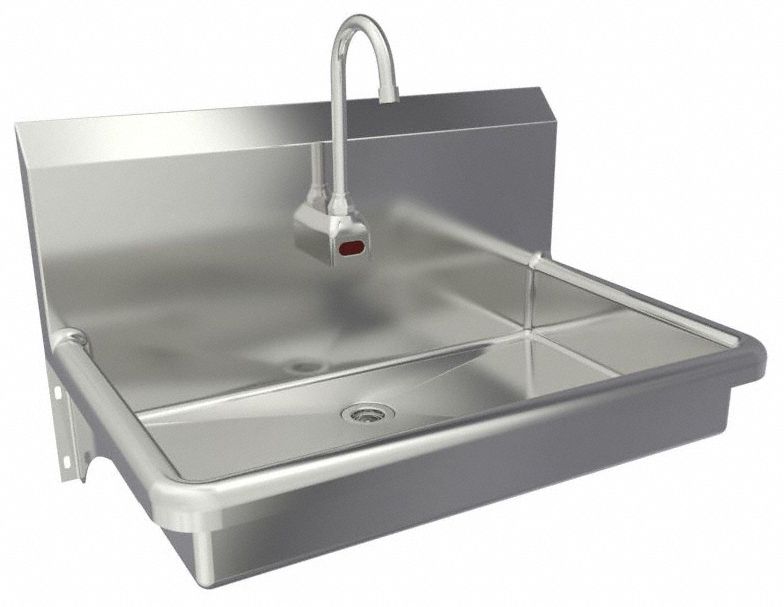 Hands-Free Sink 30 x20 x15 Silver