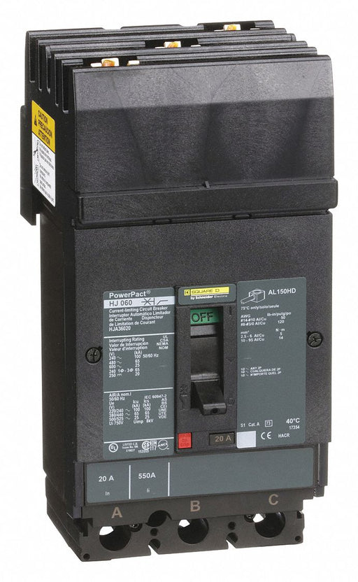 Molded Case Circuit Breaker 600V 20A