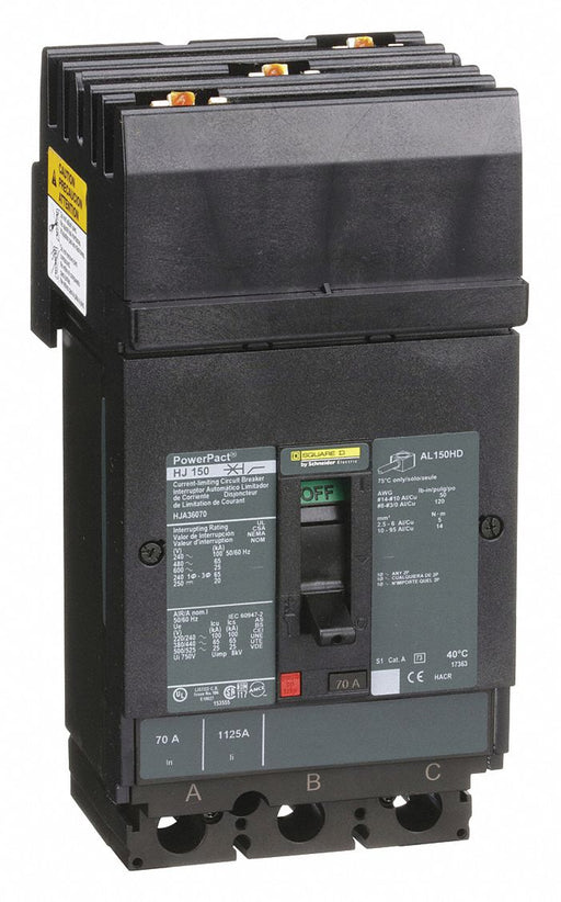 Molded Case Circuit Breaker 600V 70A