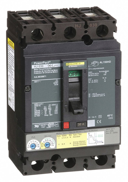 Motor Circuit Protector 600V 30A