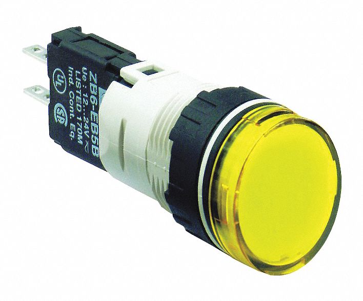 Pilot Light Yellow 16mm LED