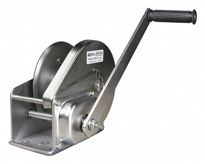 Hand Winch 1500 lb 6-57/64 in.Overall W