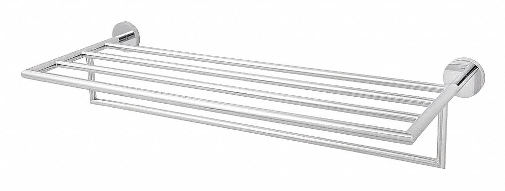 Towel Rack Brass 25 7/8 in Overall W