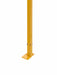 Slide Door Post 6 ft Yellow