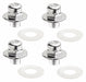 CapNutsandWasher 0.625inL 2inW Brass PK4