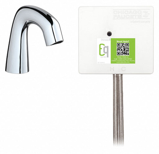 Mid Arc Chrome Chicago Faucets EQ Curved