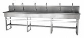 Wash Station 120 x20 x45 Silver