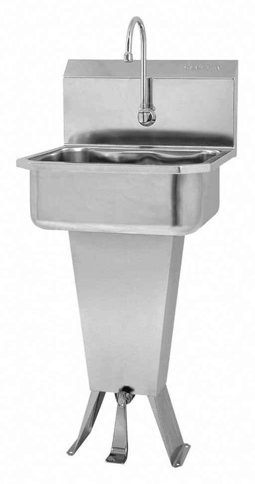 Hands-Free Sink 19 x18 x41.5 Silver