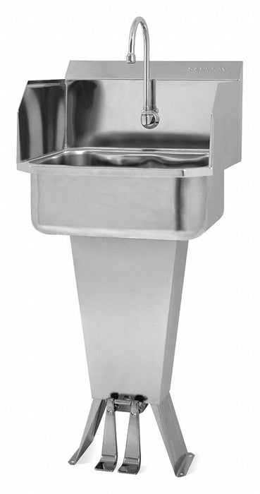 Hands-Free Sink 19 x18 x41.5 Silver