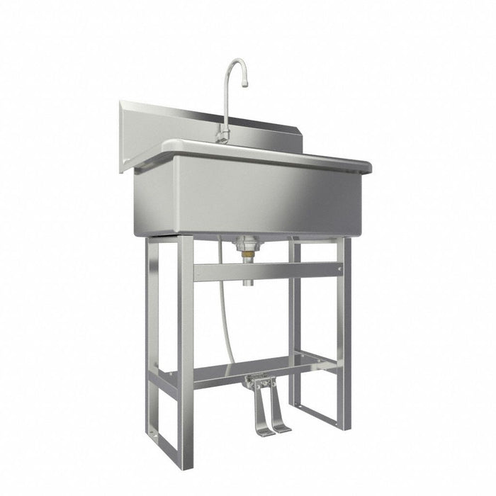 Scrub Sink 31 x20 x45.5 Silver