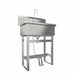 Scrub Sink 31 x20 x45.5 Silver