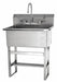 Scrub Sink 25 x20 x45.5 Silver