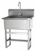Scrub Sink 25 x20 x45.5 Silver