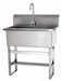 Scrub Sink 31 x20 x45.5 Silver