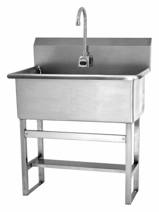Scrub Sink 31 x20 x45.5 Silver