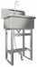 Scrub Sink 25 x20 x45.5 Silver