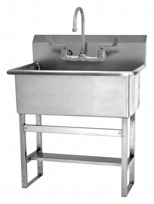 Scrub Sink 31 x20 x45.5 Silver