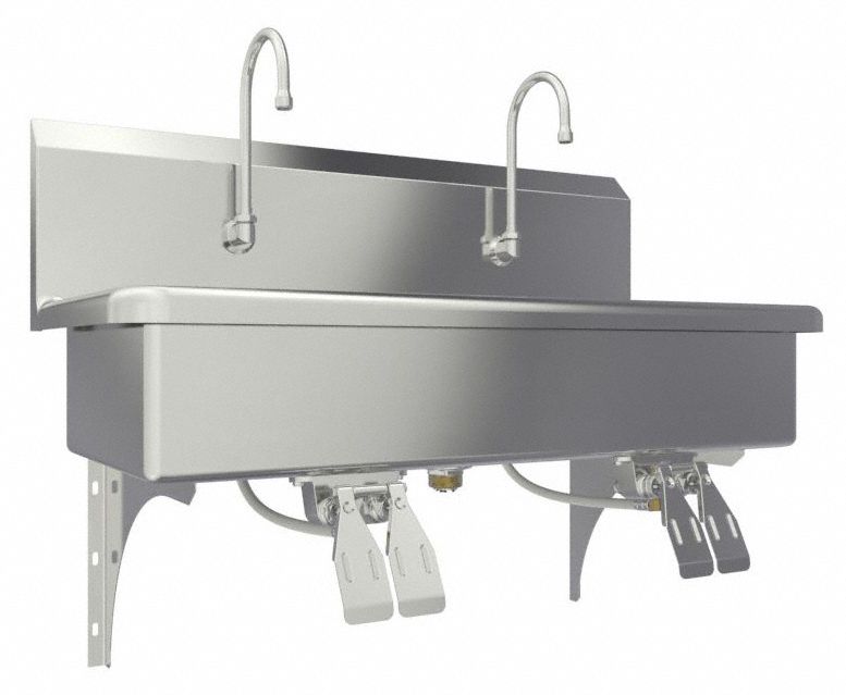 Wash Station 40 x20 x18 Silver