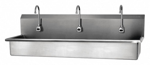 Wash Station 60 x20 x18 Silver