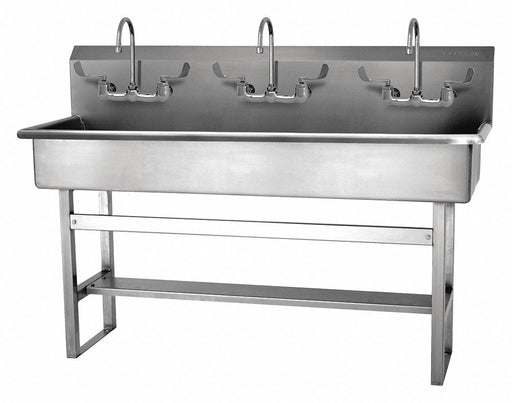 Wash Station 60 x20 x45 Silver