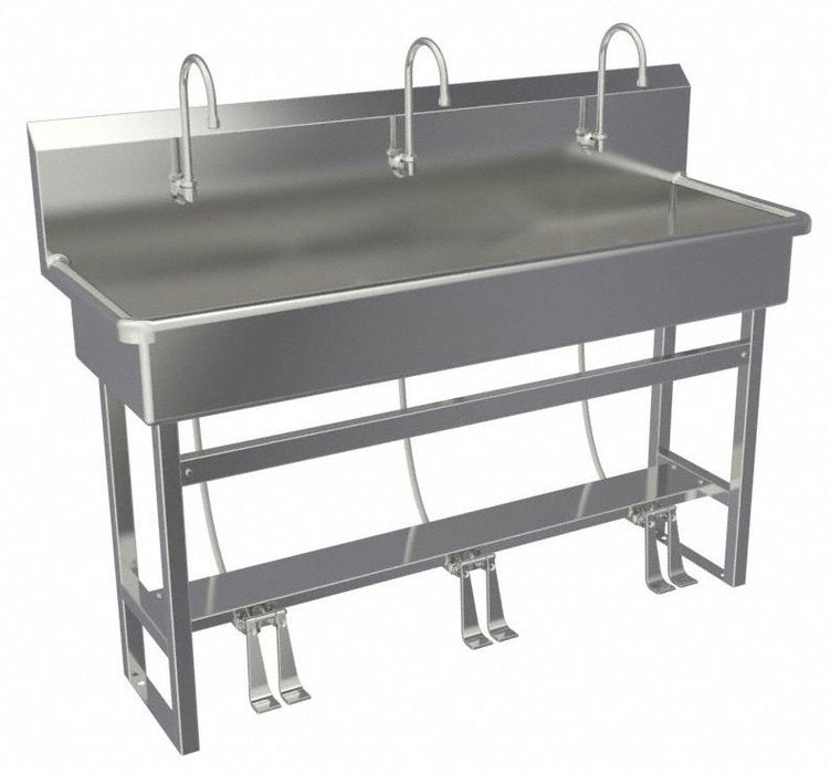Wash Station 60 x20 x45 Silver