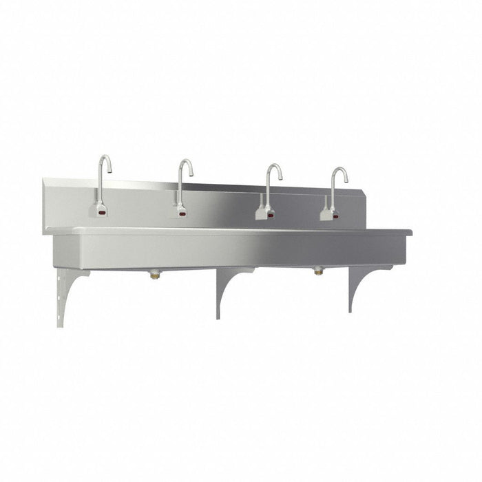Wash Station 80 x20 x18 Silver