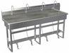 Wash Station 80 x20 x45 Silver