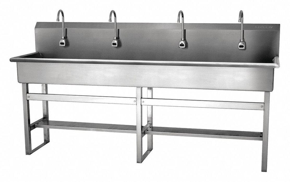 Wash Station 80 x20 x45 Silver