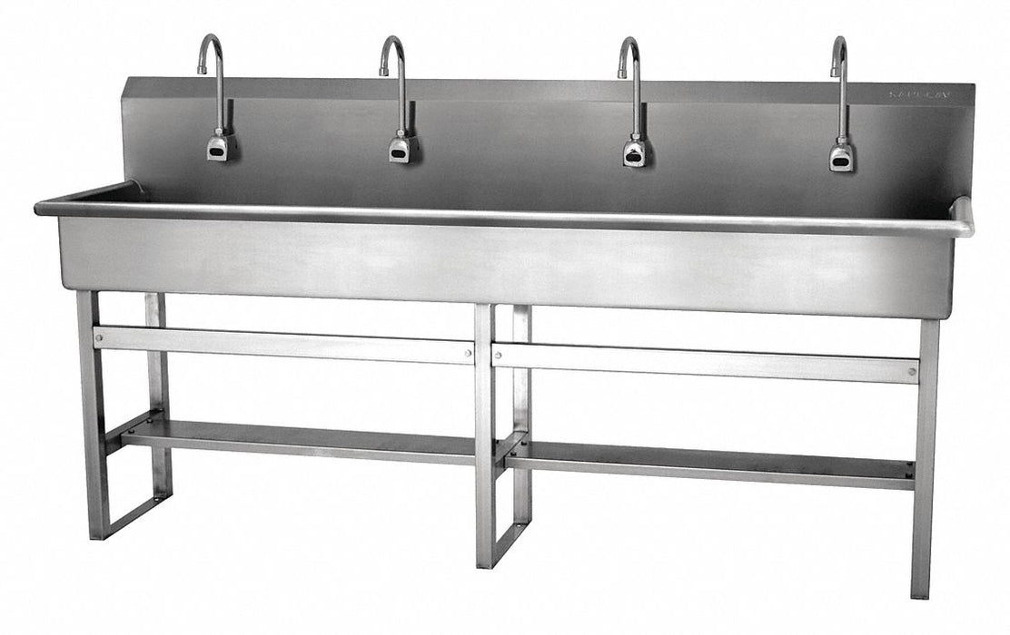 SaniLav Wash Sta Rect 77inx16-1/2inx8in