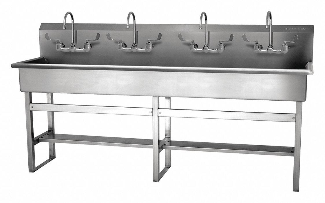 Wash Station 80 x20 x45 Silver