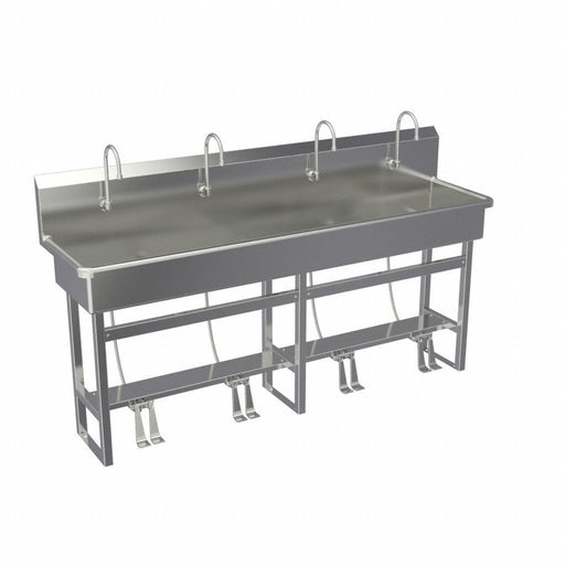 Wash Station 80 x20 x45 Silver