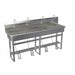 Wash Station 80 x20 x45 Silver