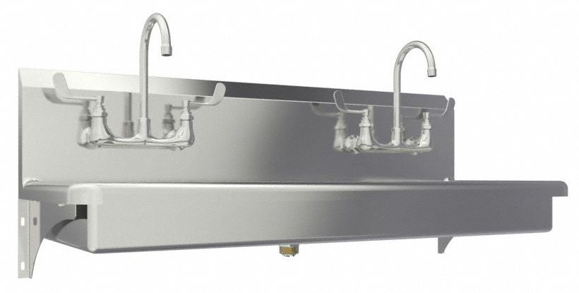 SaniLav Wash Sta Rect 45inx16-1/2inx5in