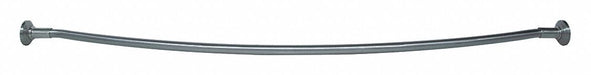 Curved Shower Rod SS 60in L Satin Nickel