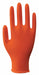 J4959 DisposableGloves Orange S Size7 PK100