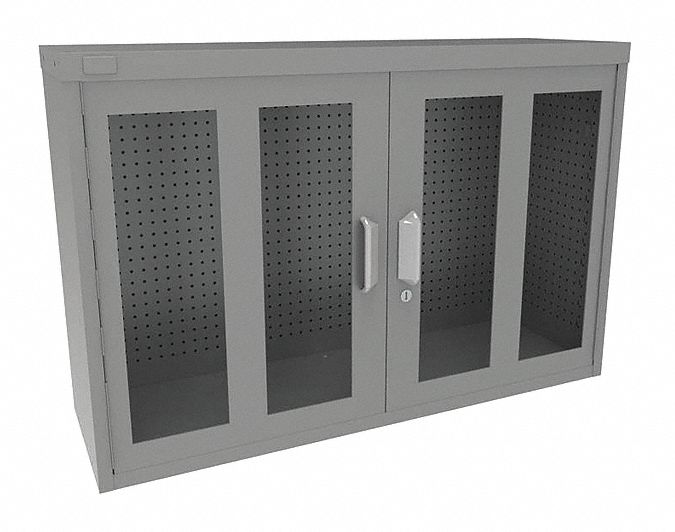 Pegboard Wall Cabinet 30 x45 x14 Gray