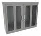 Pegboard Wall Cabinet 37 x45 x14 Gray