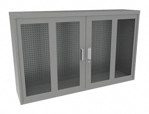 Pegboard Wall Cabinet 37 x60 x14 Gray